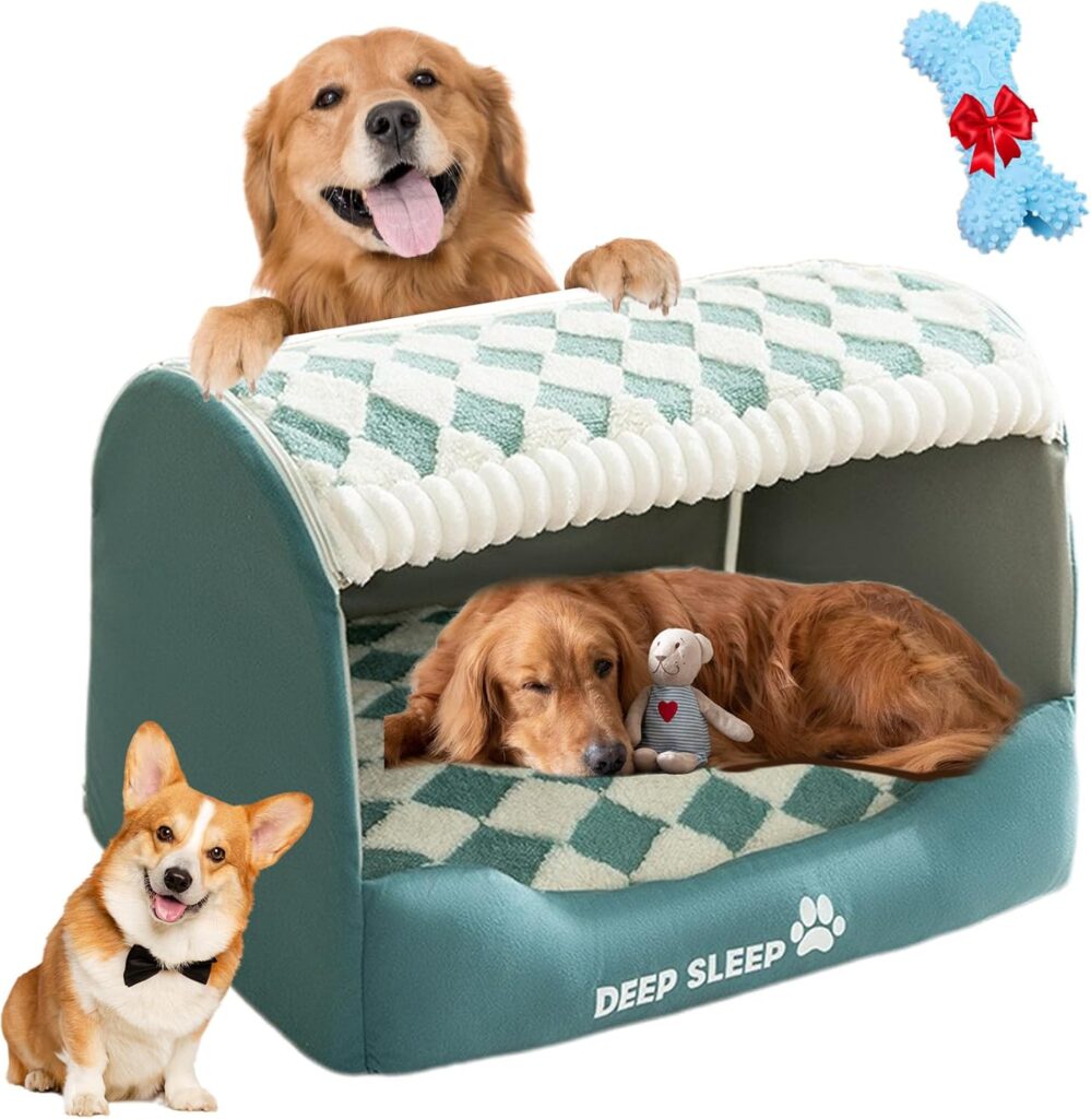 Doggocomfy Cozy Dog House Bed – Innenhöhle in Haustierhaus-Design