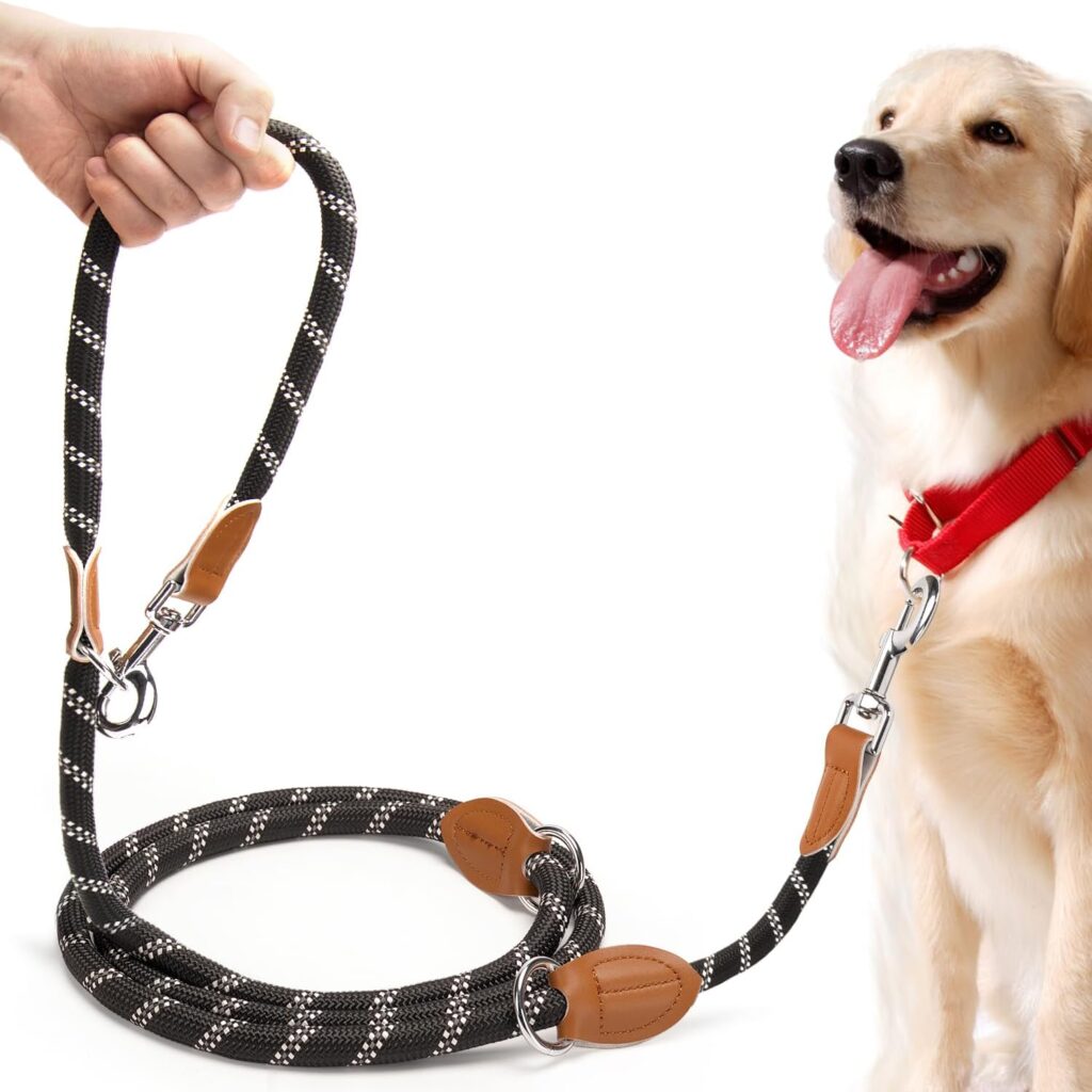 PETCOOZ verstellbare Hundeleine 3 m für Mittel- & Großhunde, reflektierend