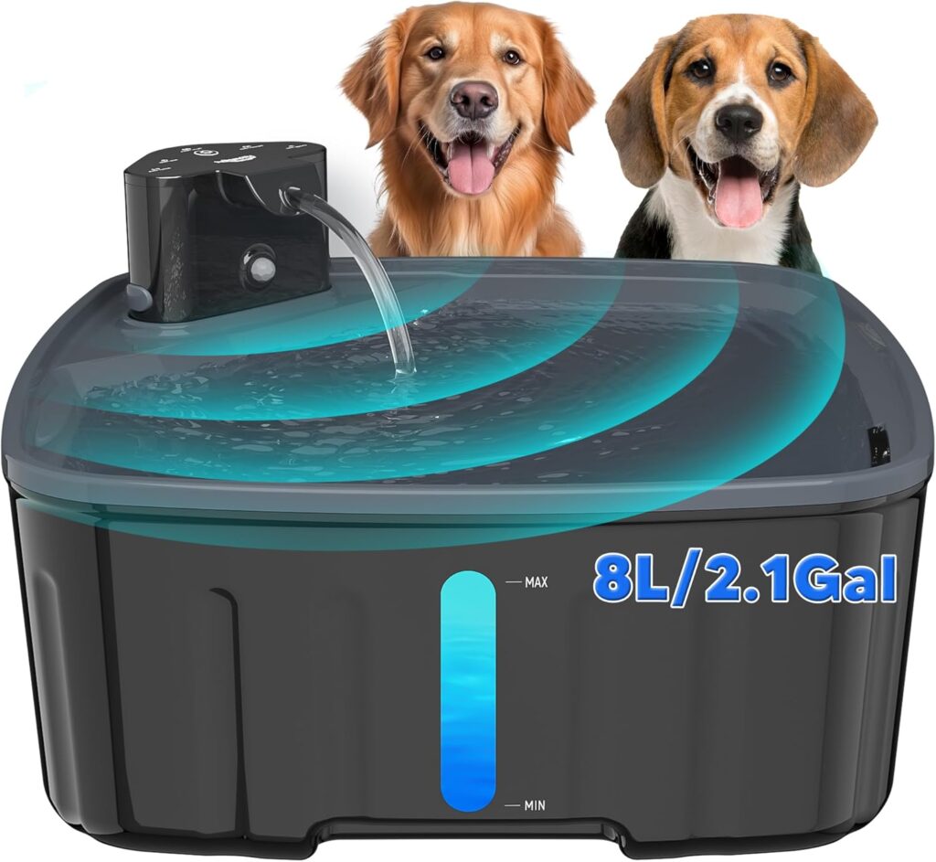 Kabelloser Kittyspout 8L Trinkbrunnen mit Bewegungssensor für Hunde