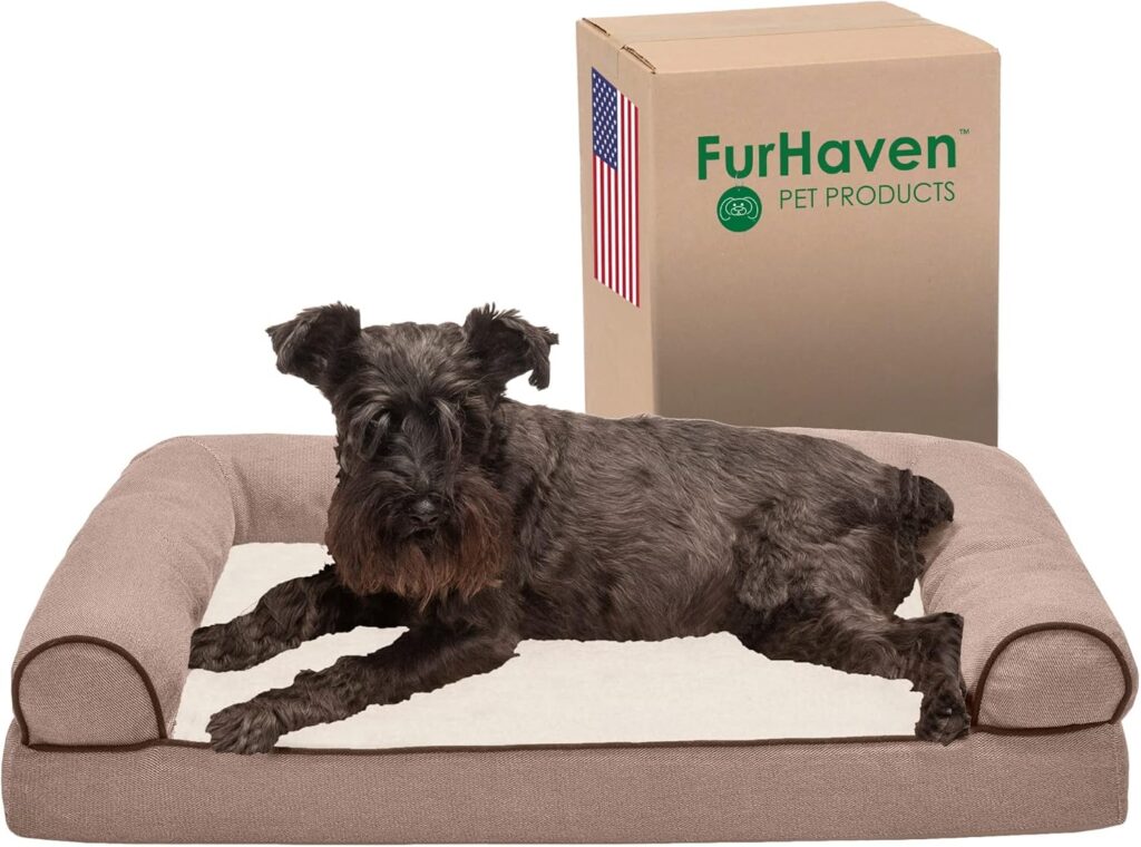 Furhaven Sofa-Hundebett mit Memory-Schaum