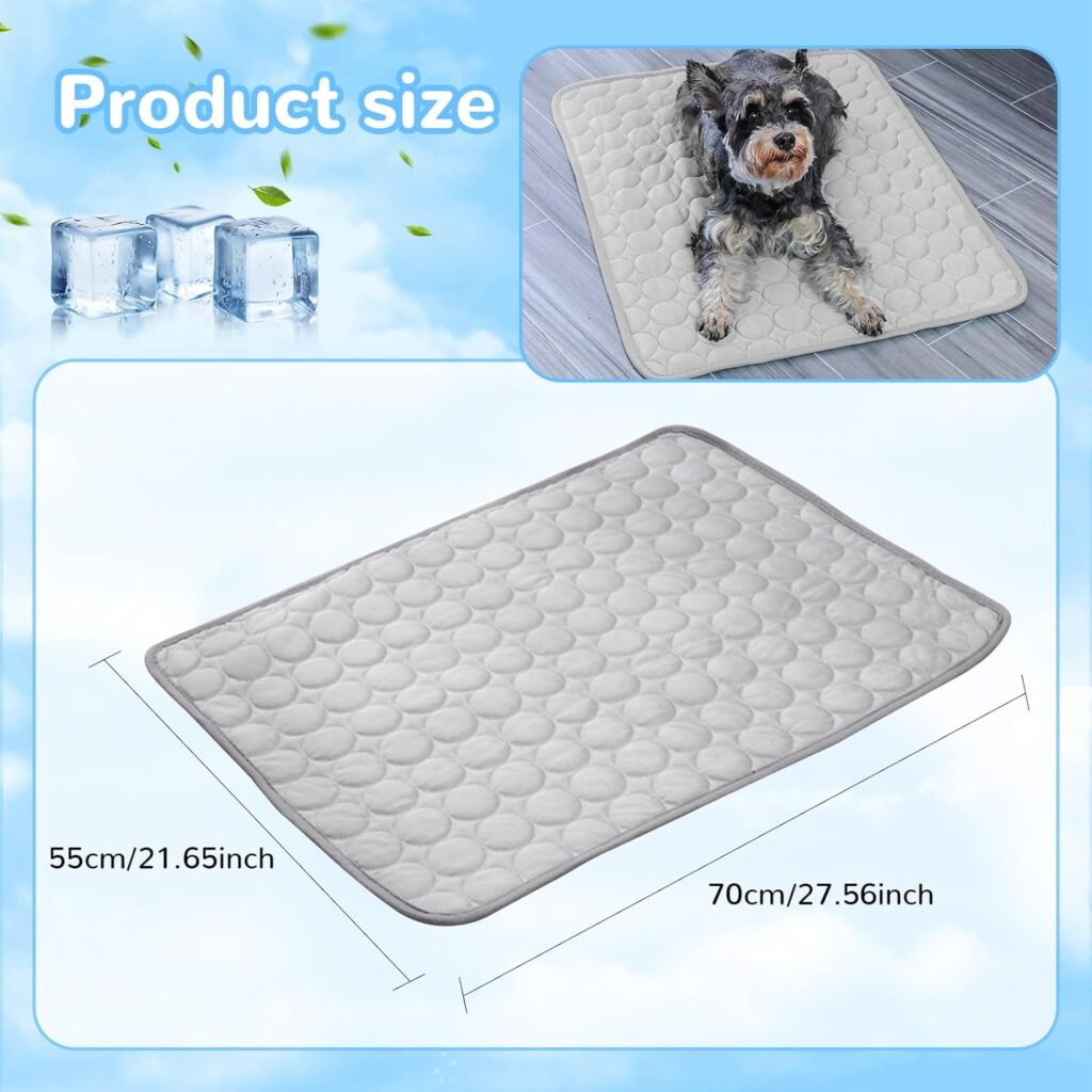 Selbstkühlende Hundematte XXL auf Terrasse