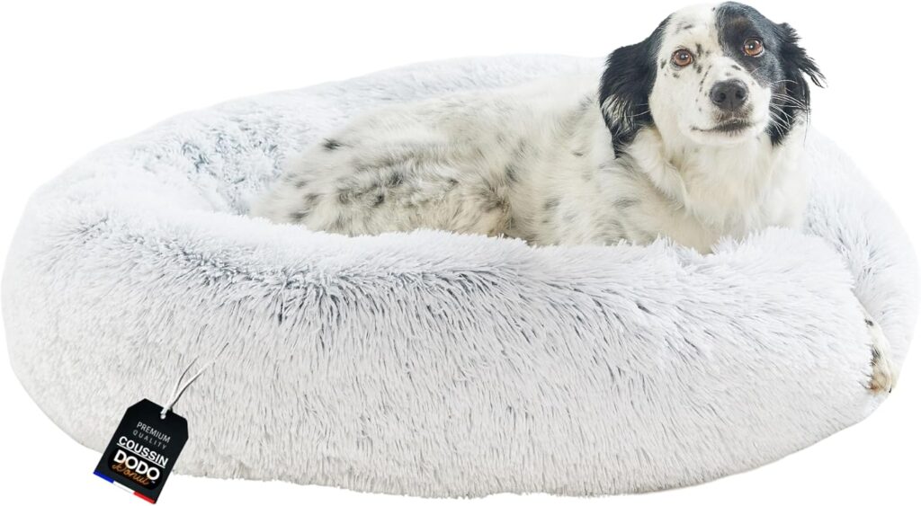 One PETS-TOP Donut-Hundebett – hochwertiges Hundebett mit abnehmbarem Bezug und extra hohem Rand.