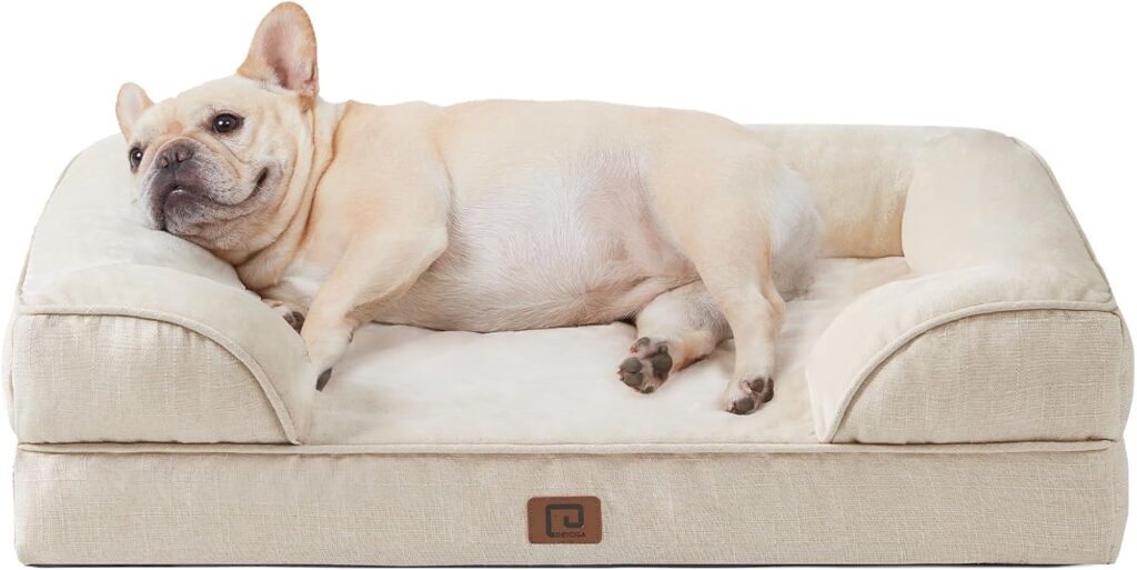 EHEYCIGA orthopädisches Hundebett mit rutschfester Unterseite