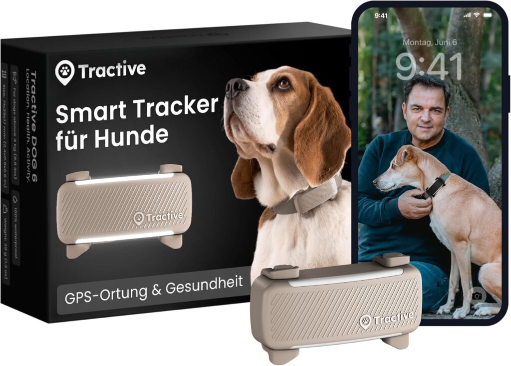 Tractive Dog 6 GPS-Tracker für Hunde mit App-Steuerung