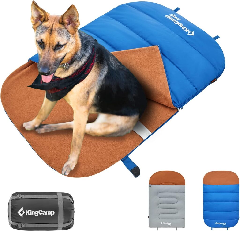 KingCamp Hundeschlafsack XL – isolierter Outdoor-Schlafsack für große Hunde